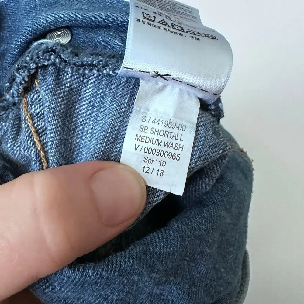 Gap Denim Overalls Shortalls - Medium Wash - Size Medium